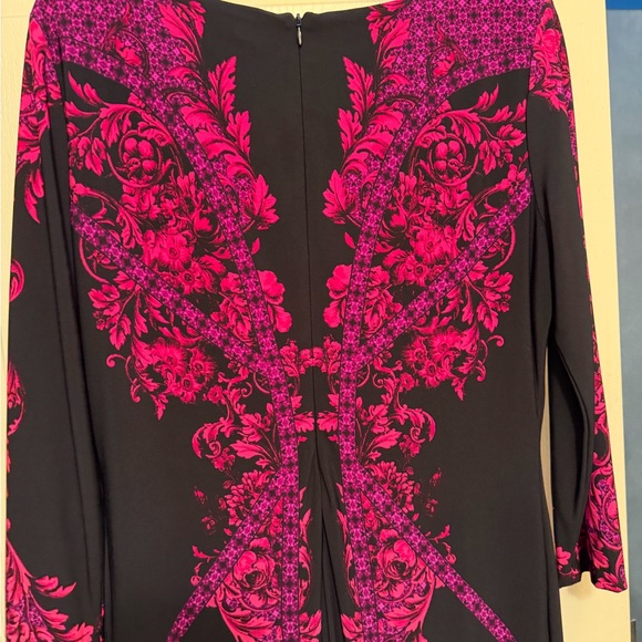 Cache Vibrant Black and Pink Floral Blouse - Picture 4 of 6